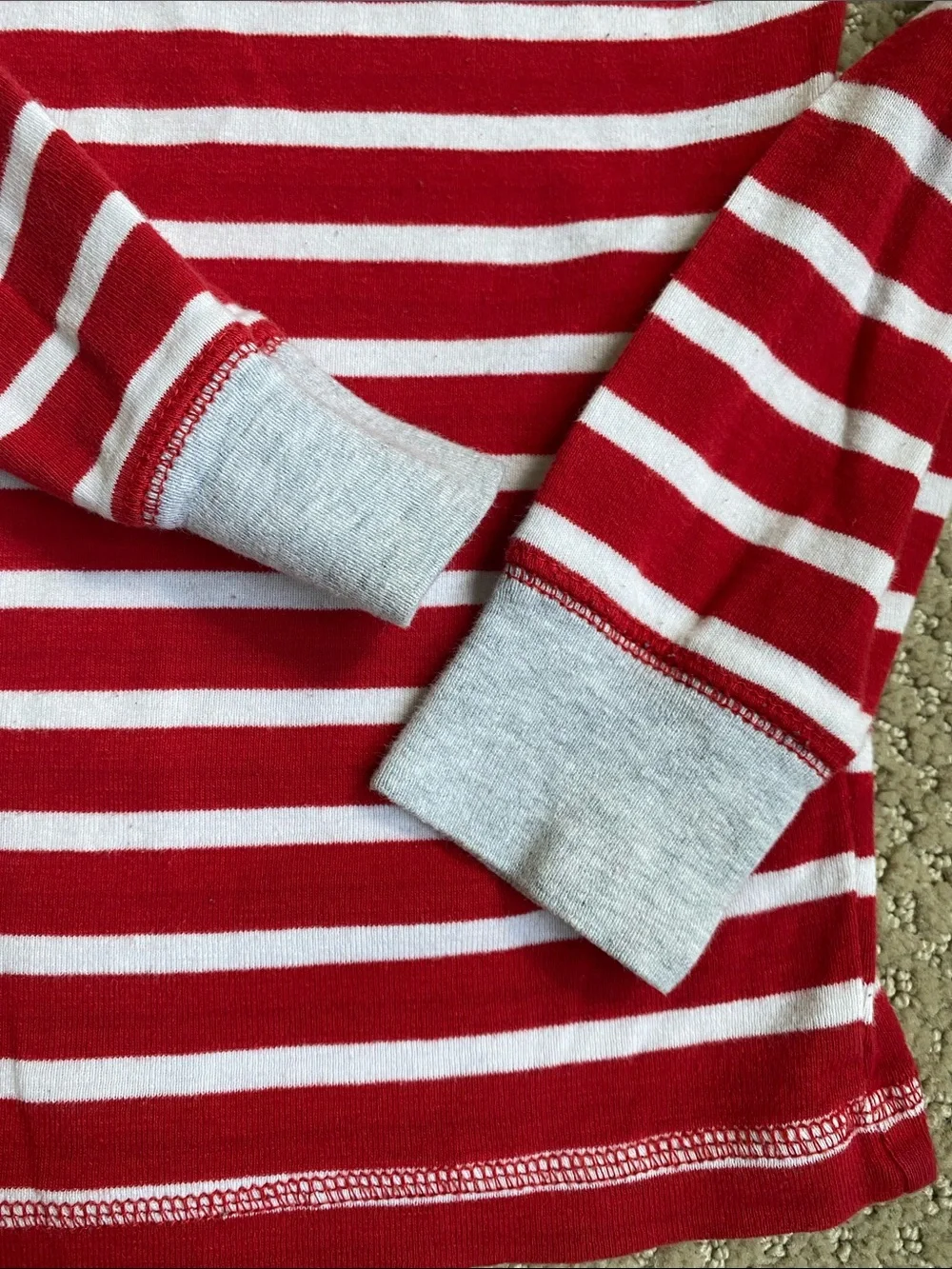 Two mini Boden Striped Long-Sleeve Kids pajama tops